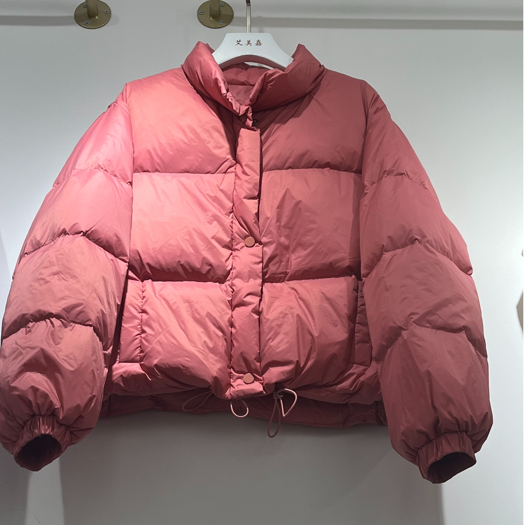 Y256冬季新款短款羽绒服宽松纯色