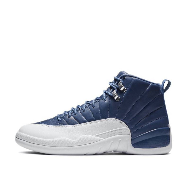 Air Jordan 12 AJ12 黑曜石 靛青蓝 白蓝篮球鞋 130690-404