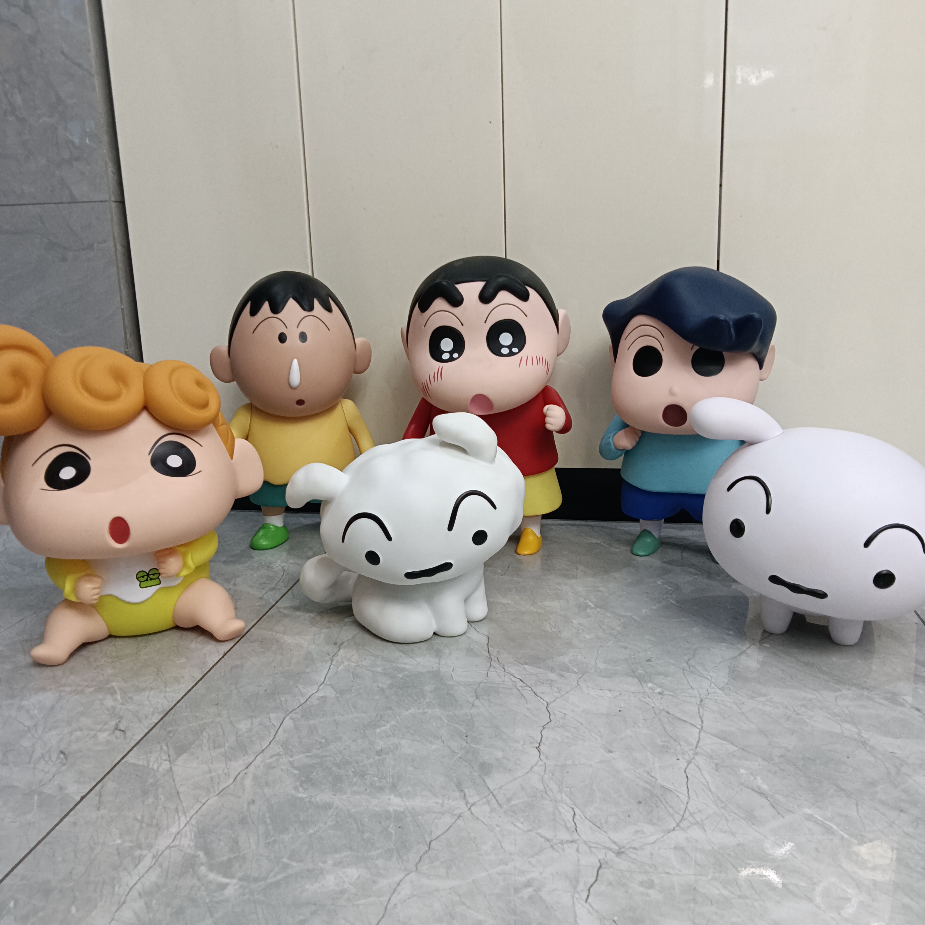 大号款 蜡笔小新 小白 风间 阿呆 小葵动漫摆件手办