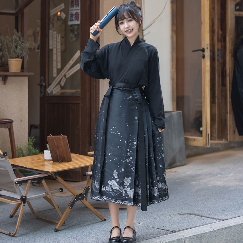 梦幻卿愿【小荷雨露】八分马面裙日常通勤改良小个子汉服女夏汉元素