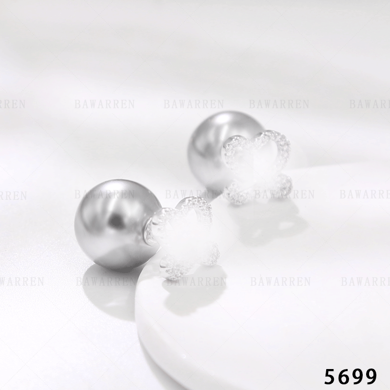 铜合金耳饰 5699-精致简约百搭耳环小众欧美优雅素款法式