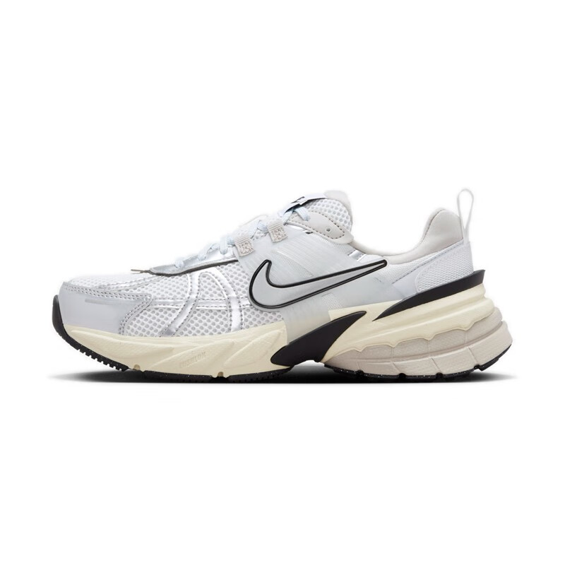 Nike/耐克【万象粉】V2K Runtekk 白银复古休闲跑步鞋 FD0736-100