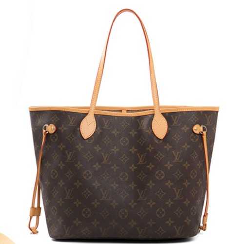 95新 LouisVuitton/路易威登   LV 老花 NF中号购物袋 单肩包  ss