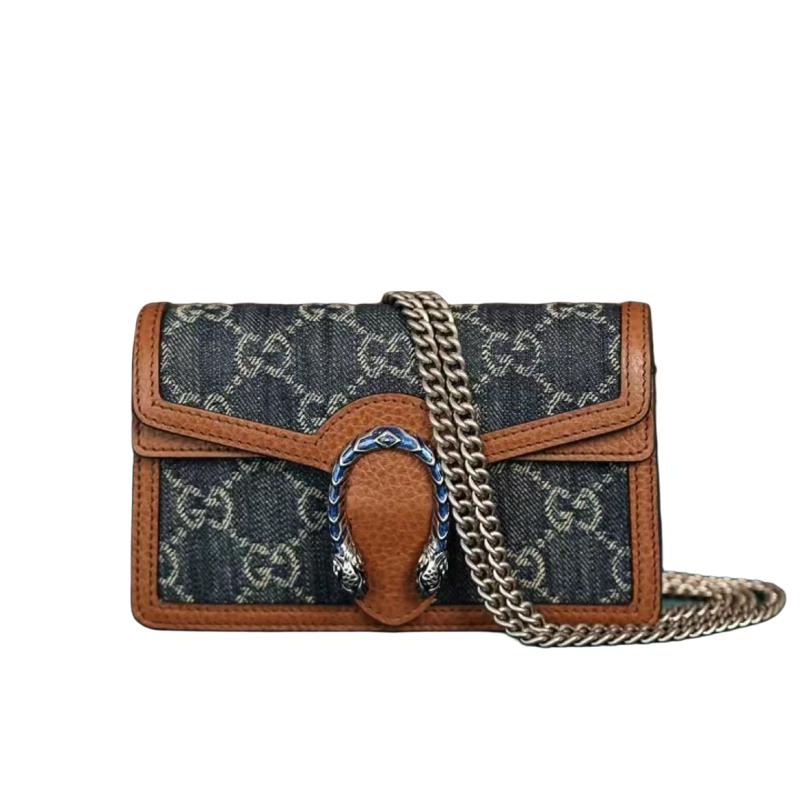 95新 GUCCI/古驰 古驰酒神mini丹宁牛仔 ss活动