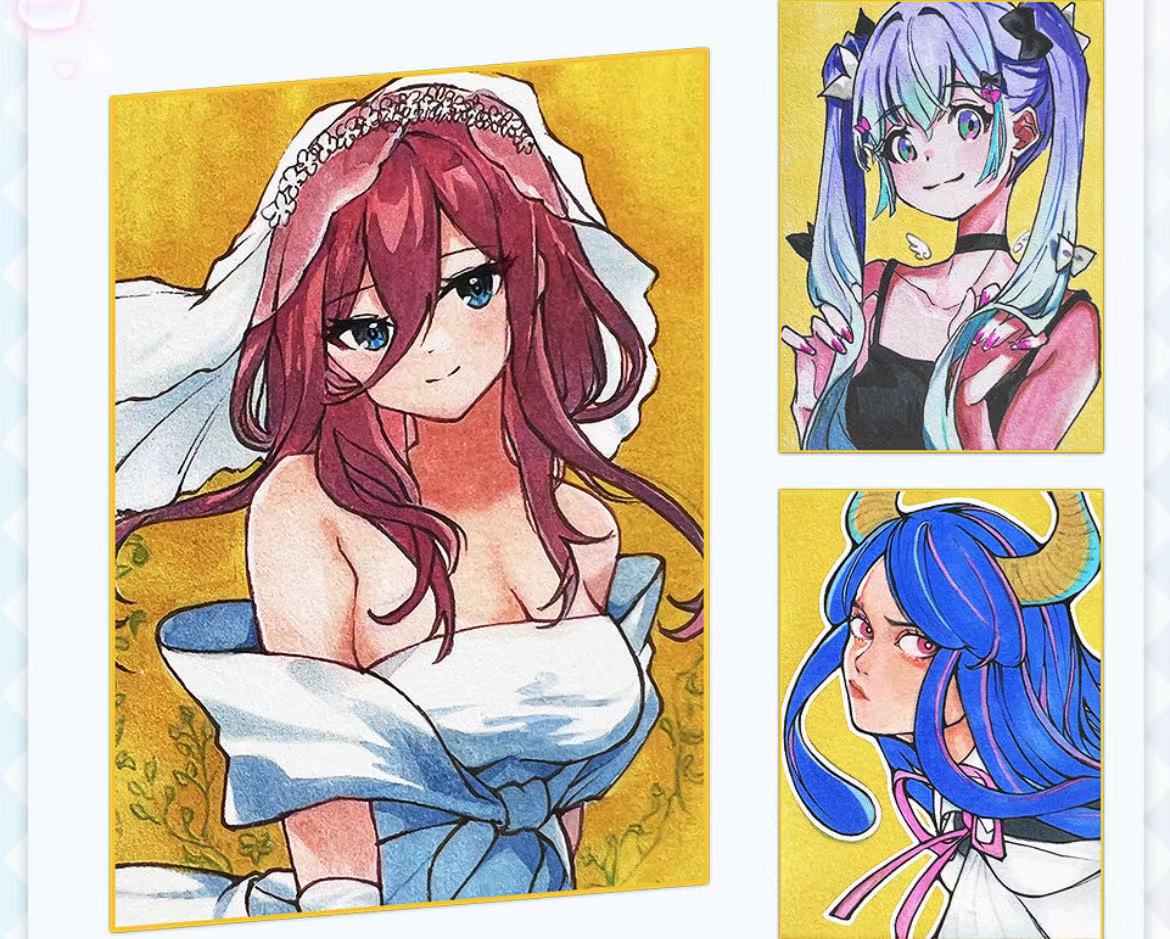 （旺财3）老骨头 日漫少女手绘 收藏卡牌（默认代拆）