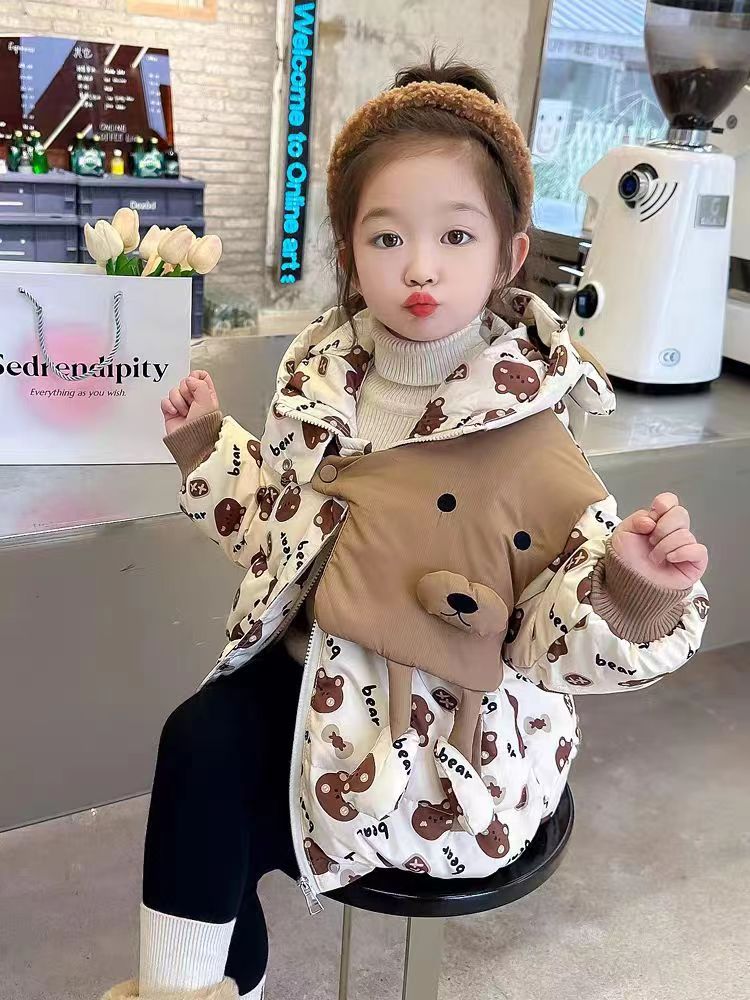 儿童 立体重工小熊羽绒服 B72