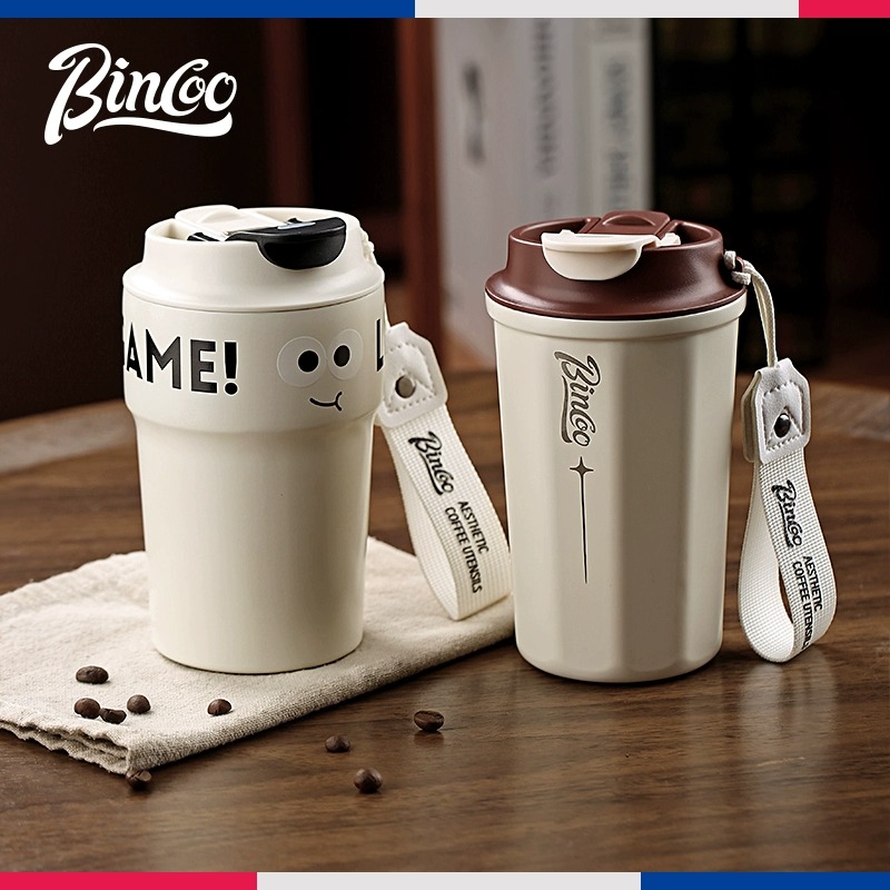 Bincoo咖啡保温便携杯随行杯陶瓷内胆双饮杯子挂耳咖啡杯车载水杯