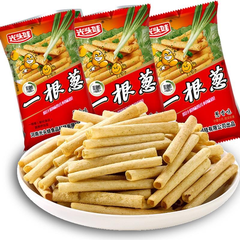 根葱装儿时怀旧好吃的办公室解馋网红小零食休闲膨化食品小吃笋0g