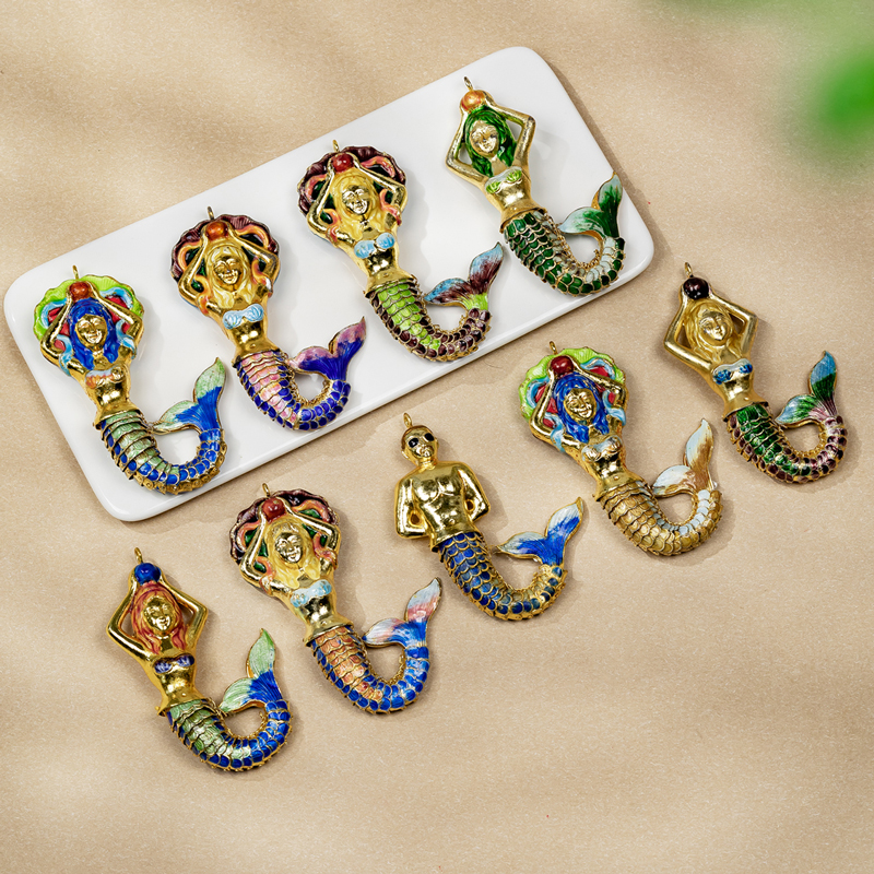 首饰展示架 【何姐聊收藏】北京老物件活结美人鱼 发一 07002672