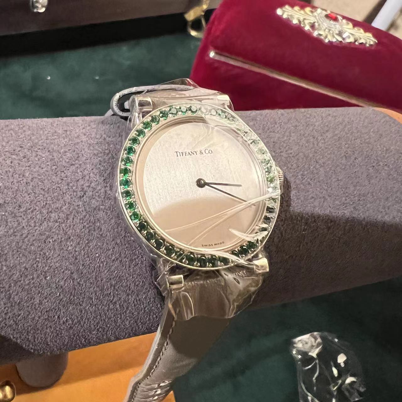 95新 Tiffany & Co./蒂芙尼  -223/银盘/31mm/蒂芙尼女表
