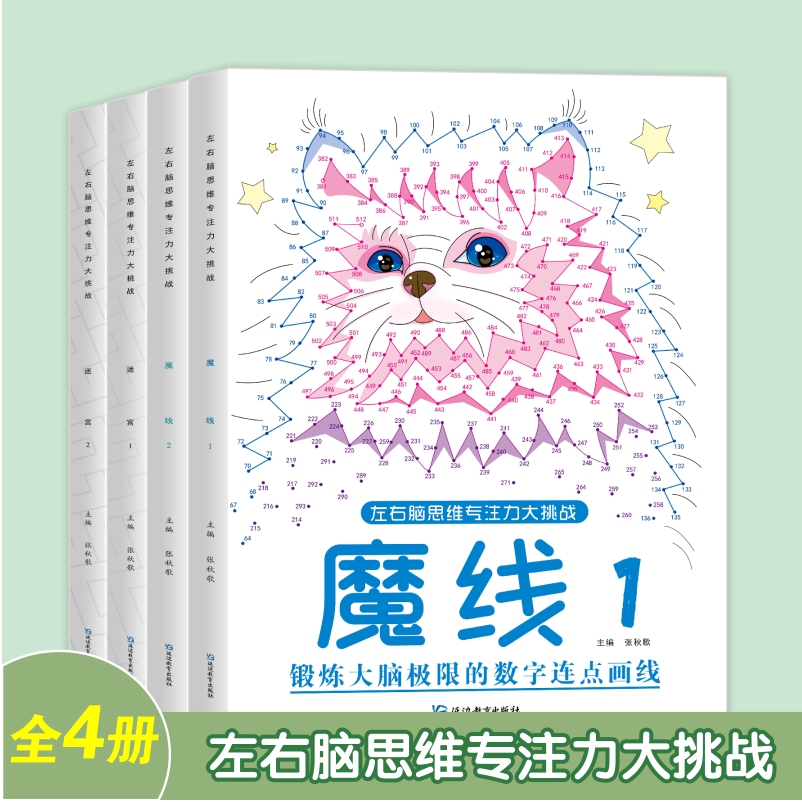 左右脑思维专注力大挑战·魔线+迷宫怪奇物语立体书3D立体翻翻书董