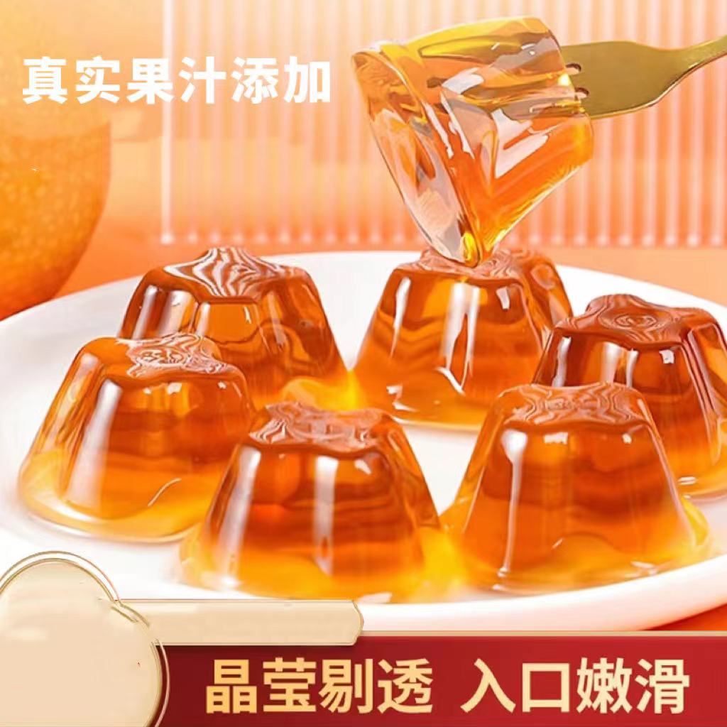 秋梨枇杷果冻无蔗糖解馋高端小零食水果味儿休闲可吸布丁批发