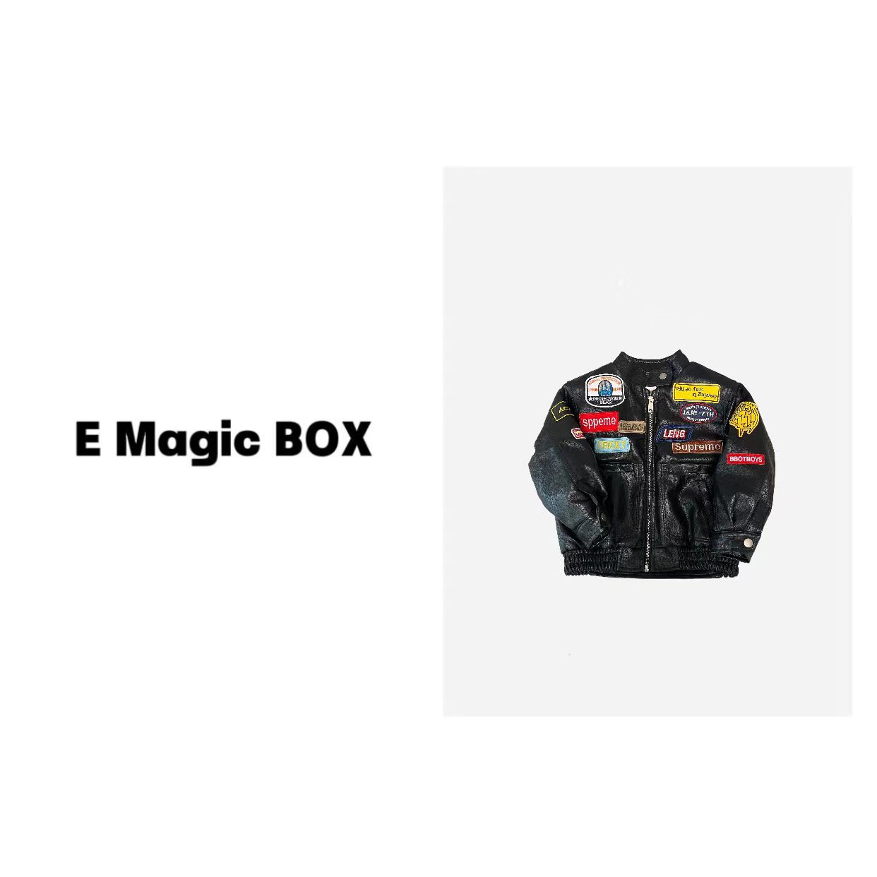 -E Magic Box童装“动感机车”儿童限量款夹棉棒球服外套10231