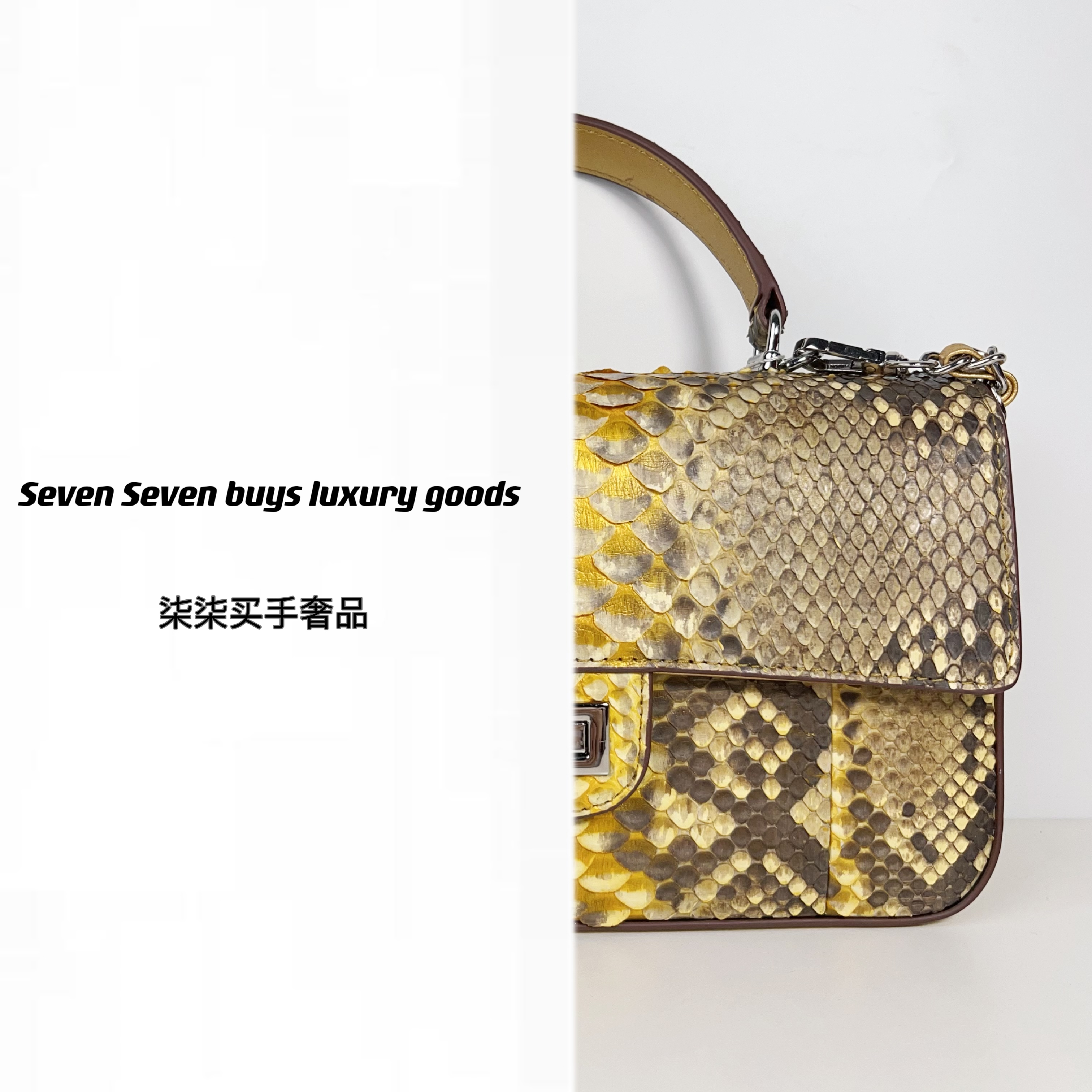 经典时尚气质女士黄金蟒手提斜挎包T179