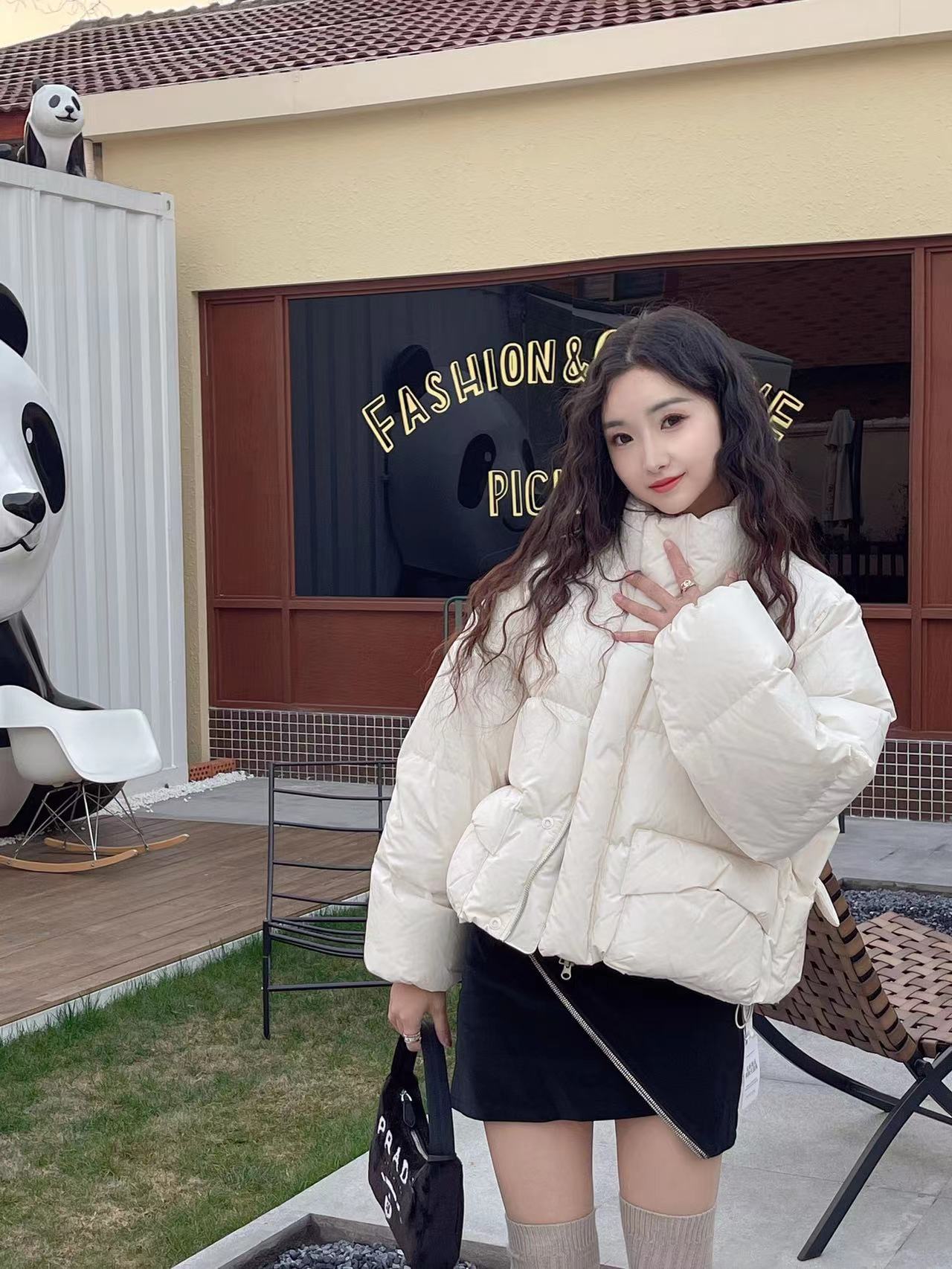 【可人茶cc】O肯豆2.0羽绒服百搭保暖短款羽绒服小个子网红立领冬季