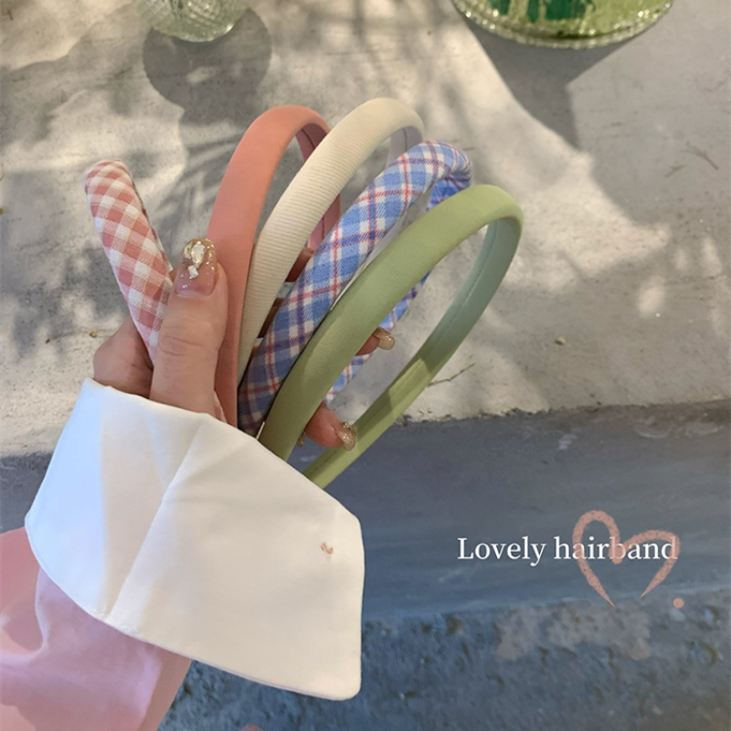 布艺发饰 发箍女高颅顶压发头箍洗脸专用防滑碎发发带简