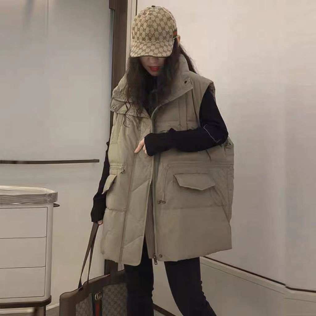 312418《卡其》小涵家韩版时尚洋气日常百搭秋冬男女孩时尚马甲