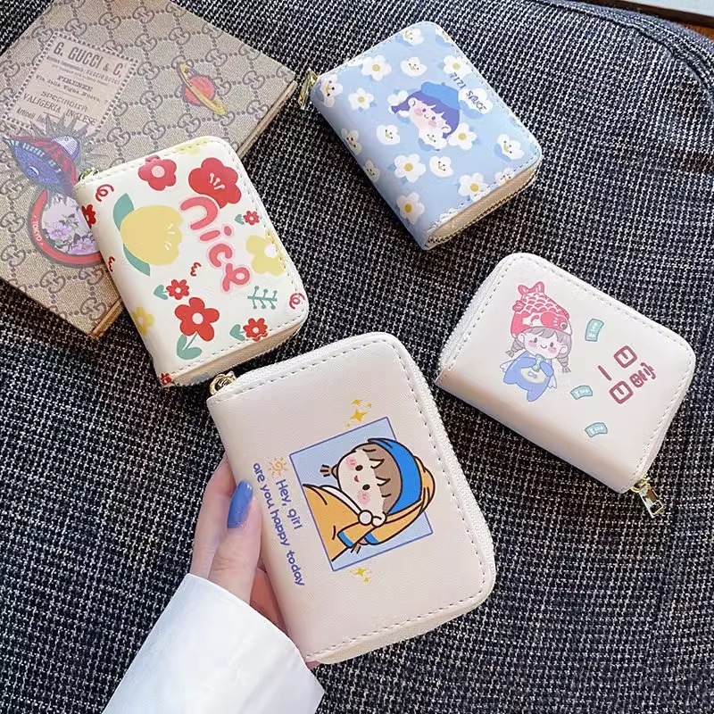 卡包2023新款卡包证件包ins卡通韩版简约风少女心零钱包女多功能