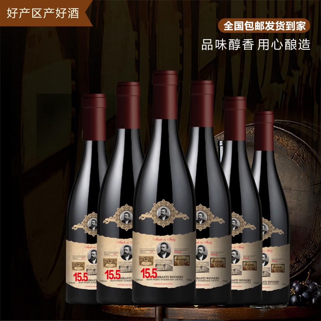 意大利航行家干红葡萄酒750ML*6支装（LW）（ST）