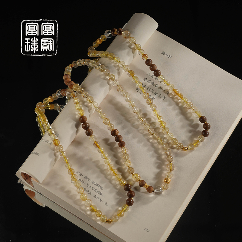 【风禾起】富富珠宝 沉香18k金手串（天然珠宝多样性发）