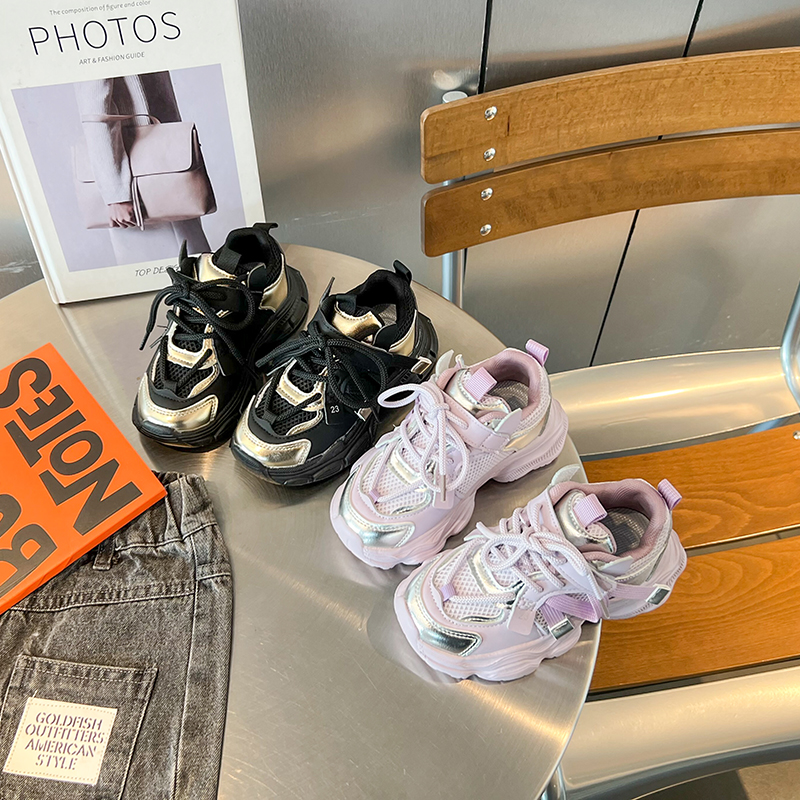 【一家童鞋铺】儿童春季新款百搭运动老爹鞋防滑耐磨童鞋