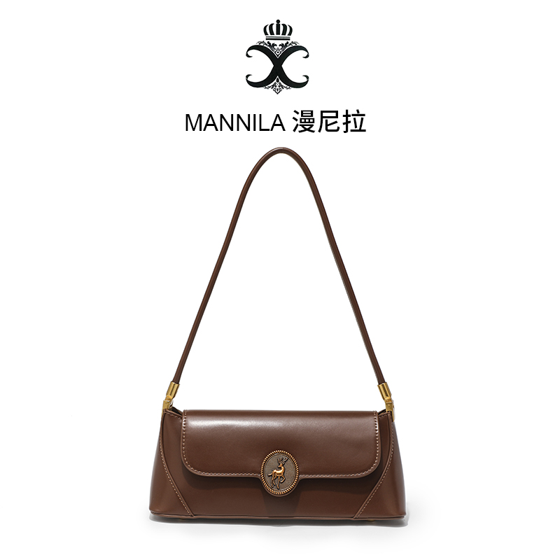 MANNILA/漫尼拉轻奢时尚百搭女士小众腋下设计师单肩女士包
