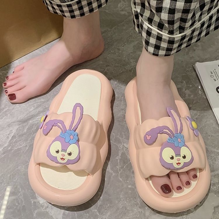 夏天新款软底拖鞋女外穿网红时尚居家学生浴室防滑卡通少女心insC