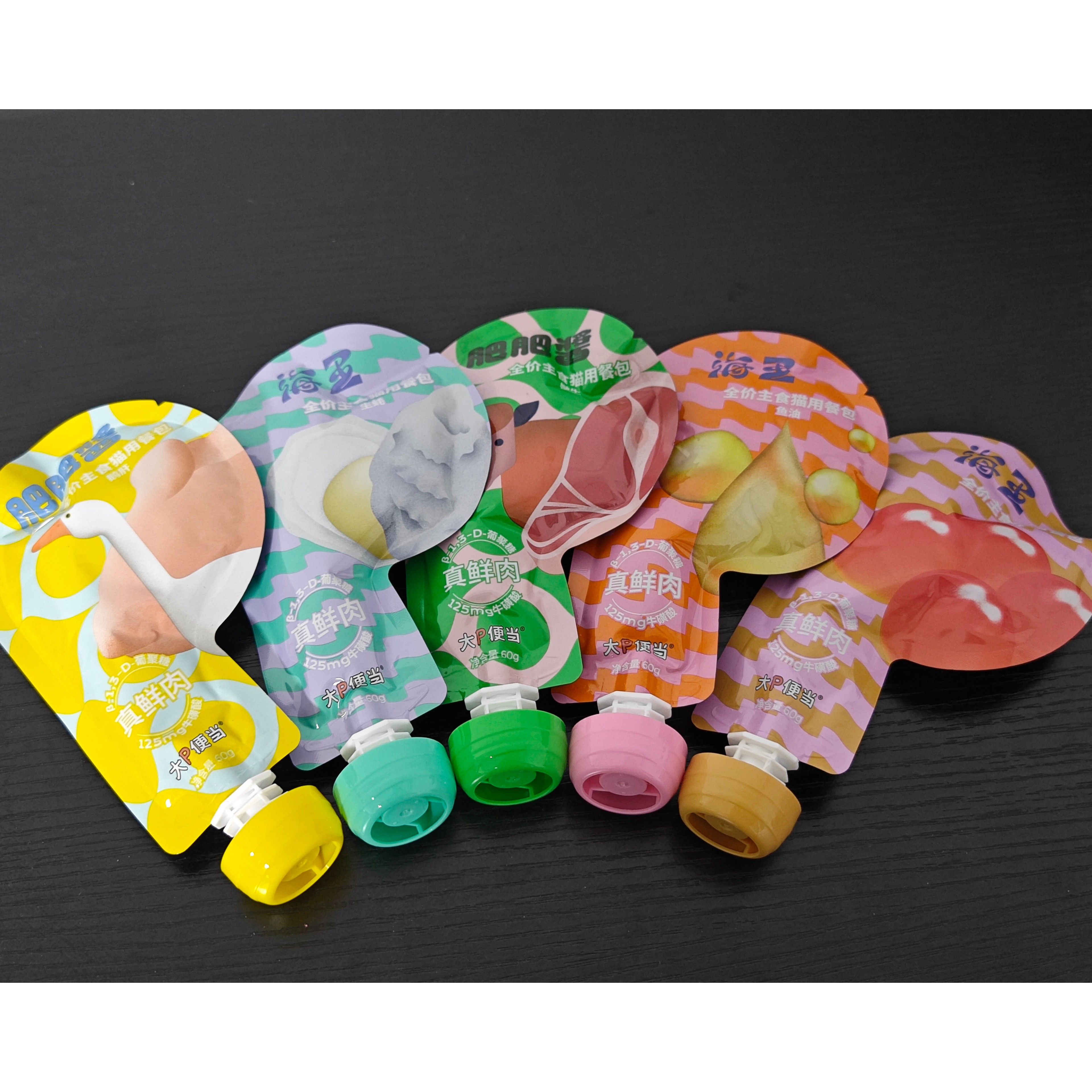 大P便当主食餐包肥肥酱全价猫粮逗猫零食幼猫咪宠物用品鱼油化毛
