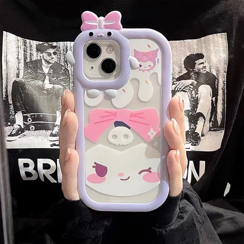 紫库洛米适用iphone15/14/12/11/xr手机壳苹果13华为vivo小米oppo