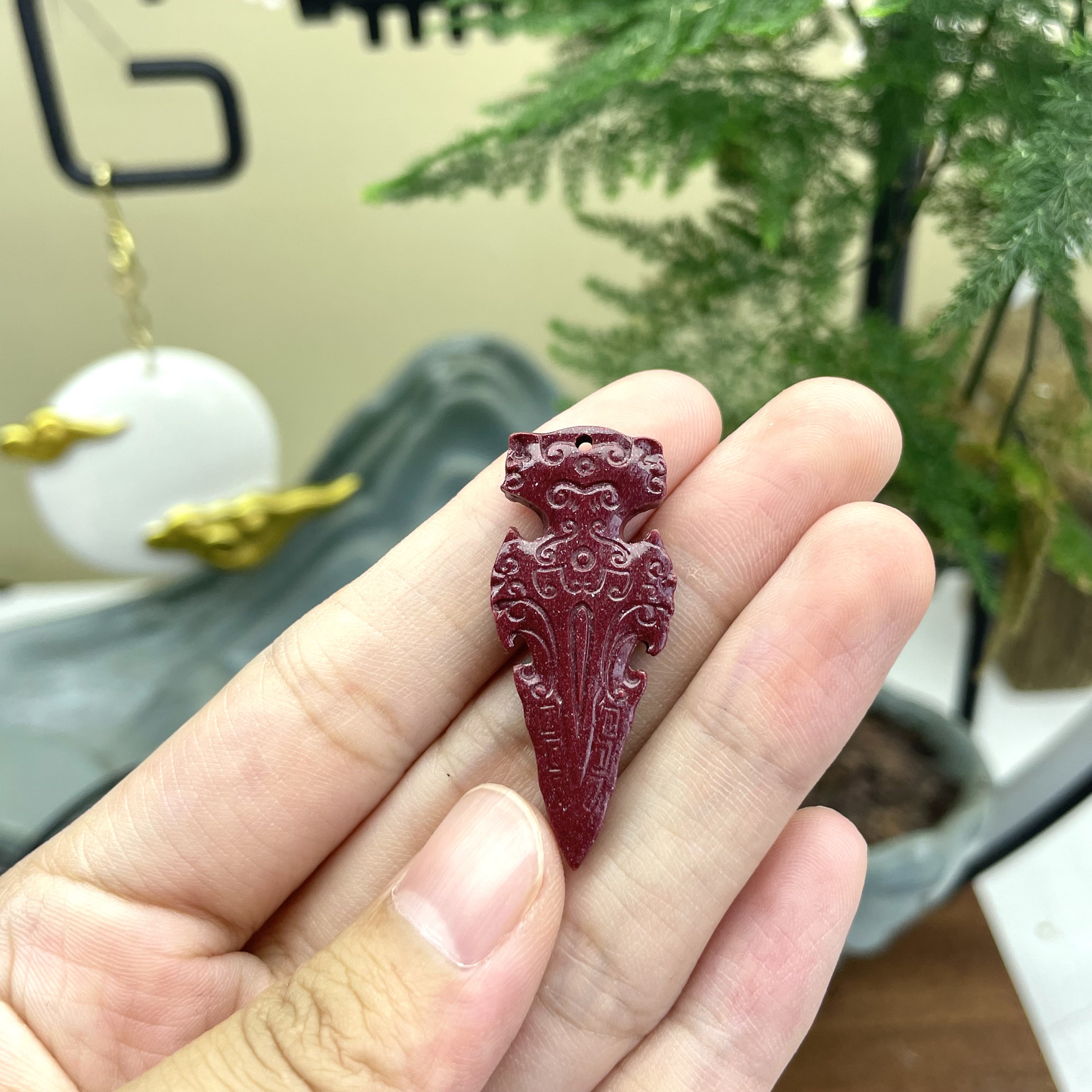 辰砂（处理）朱砂降魔什么剑吊坠