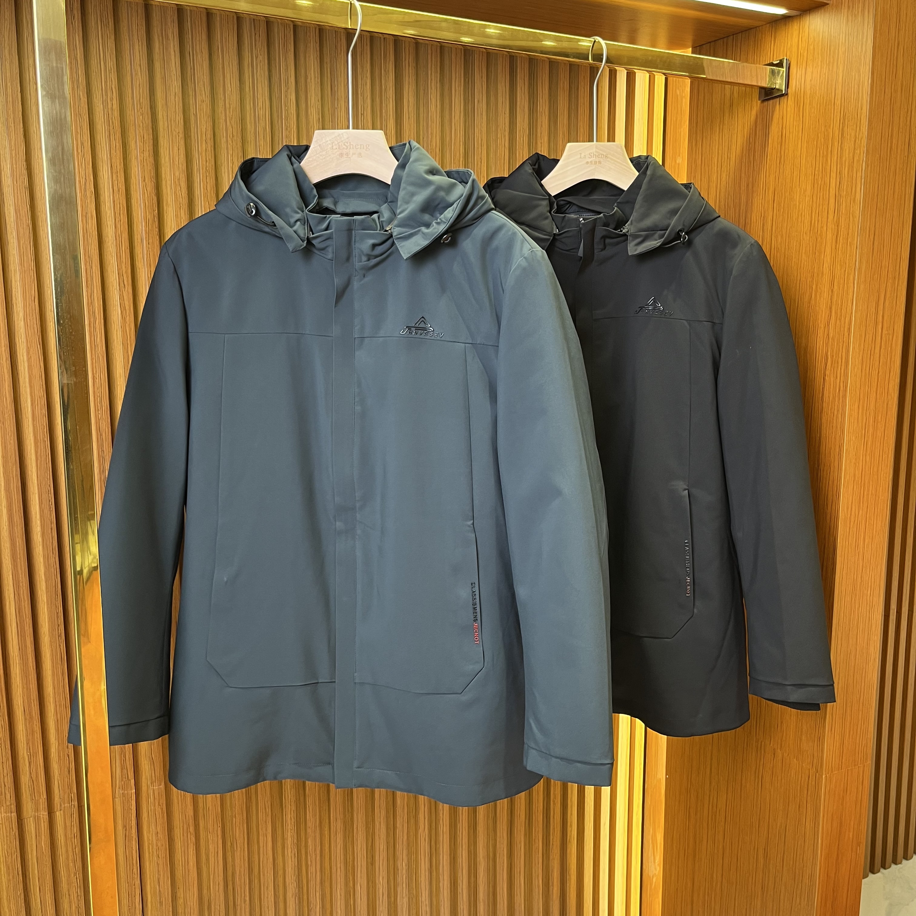 【李生严选】派克服男商务内胆可拆卸獭兔皮毛一体冬A142-8809