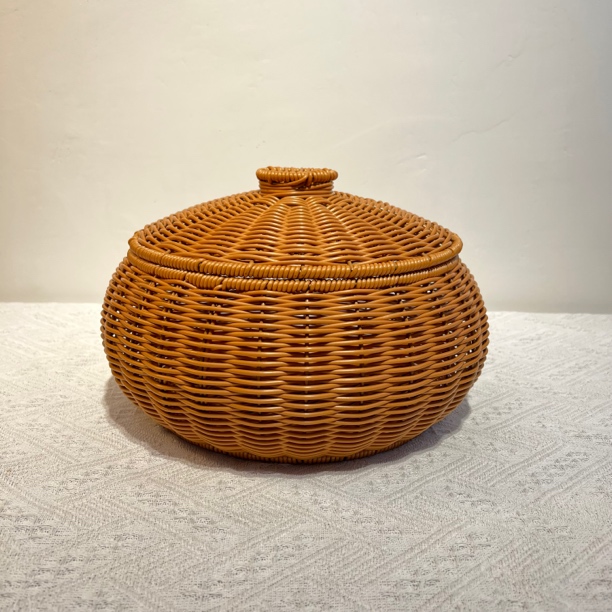 Wyang017，（配方框）鸡蛋筐收纳筐手工收纳盒家用圆形，32-32-21