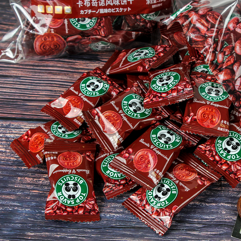 金语卡布奇诺可可饼干咖啡焦糖下午茶意式办公室休闲单独零食笋0g