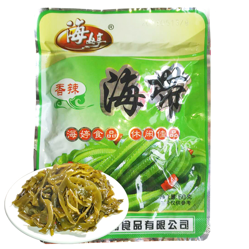 海婷海带丝开袋即食香辣原味鲜香麻辣味酱菜咸菜包装笋0g