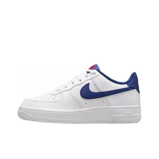 Nike/耐克 Air Force 1 Low GS 女子蓝白休闲低帮板鞋 CT3839-101
