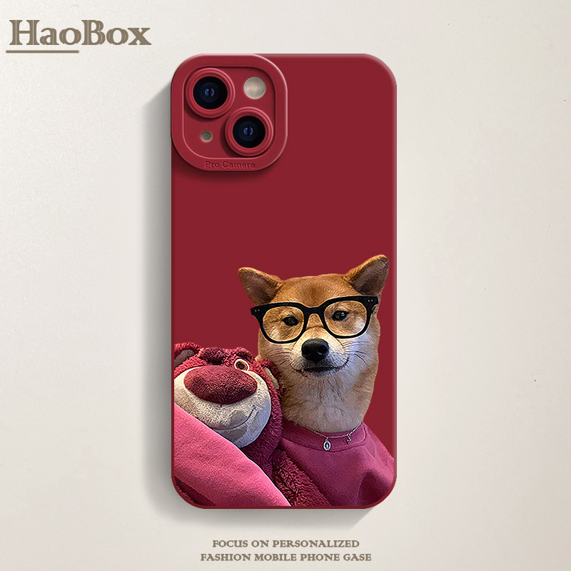 柴犬华为苹果13手机壳新款iPhone14promax萌宠12可爱11小众xs情侣