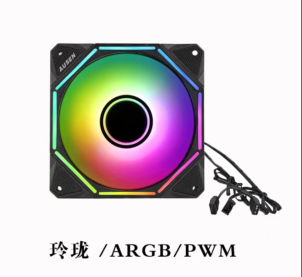 尼克酷儿 玲珑三代 ARGB神光同步 机箱扇热风扇 12cm 智能温控