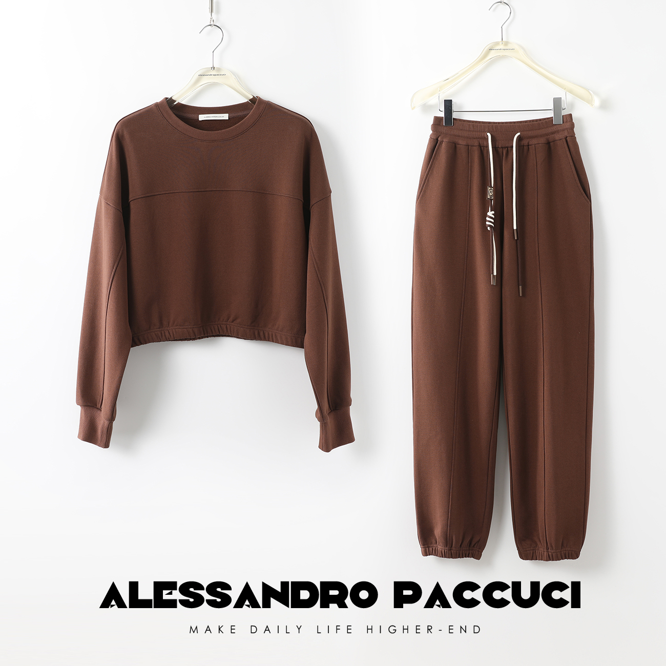 Alessandro Paccuci洛哥23597X街头offw*e 定织1oo棉休闲卫衣套装