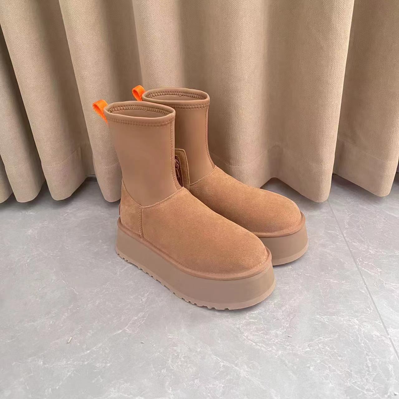 【厚底】2023新款迪普时尚雪地靴 瘦瘦靴DR