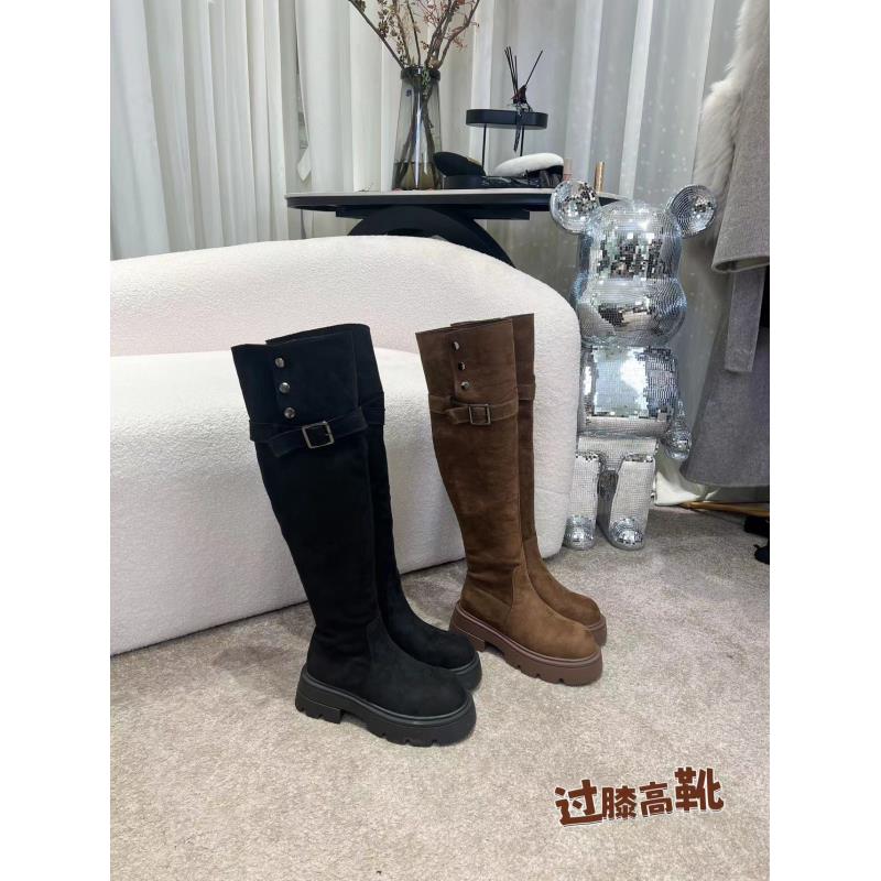 【盈姐专属】7126-27百搭瘦瘦靴过膝冬季保暖女靴