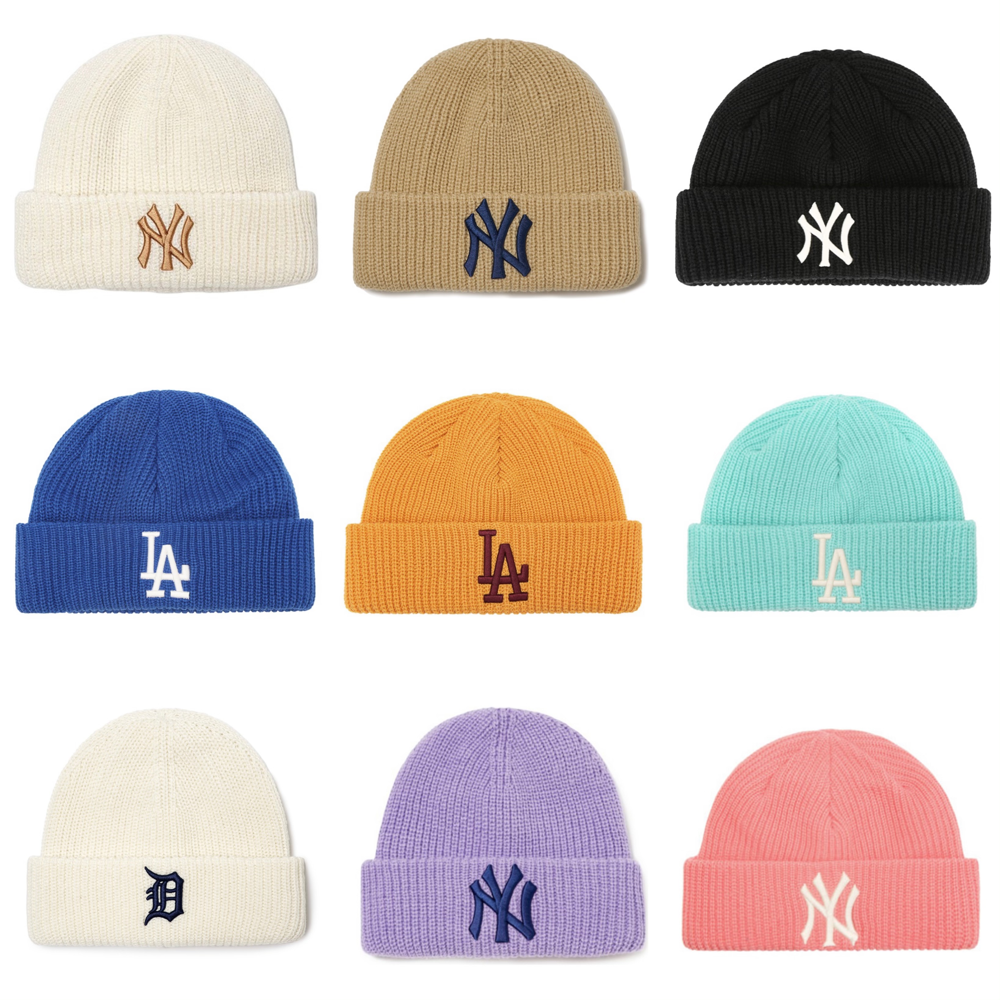 全新未使用  MLB 针织毛线帽