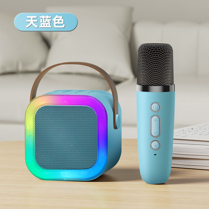 【K12】话筒音响一体k歌麦克风家用无线蓝牙音箱（一个话筒）