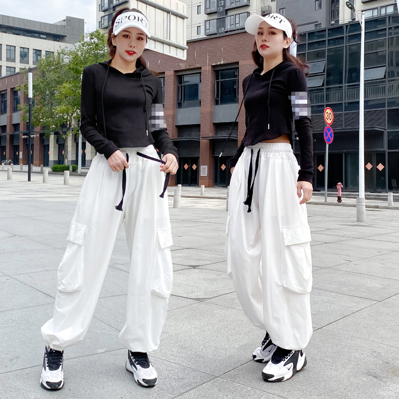 春季广场舞服装新款套装长袖连帽时尚休闲爵士曳步舞服装女