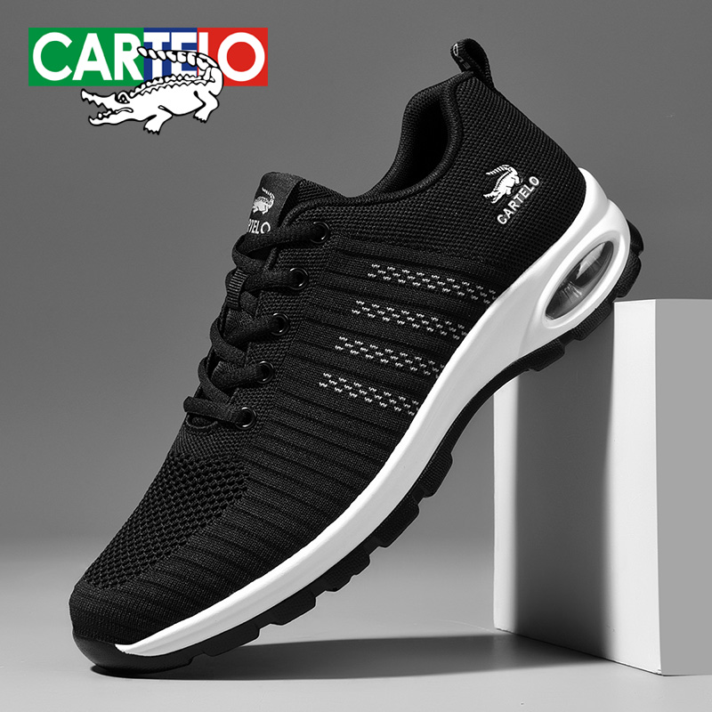CARTELO/卡帝乐鳄鱼夏季网面运动男鞋中老年爸爸散步休闲鞋EY6686