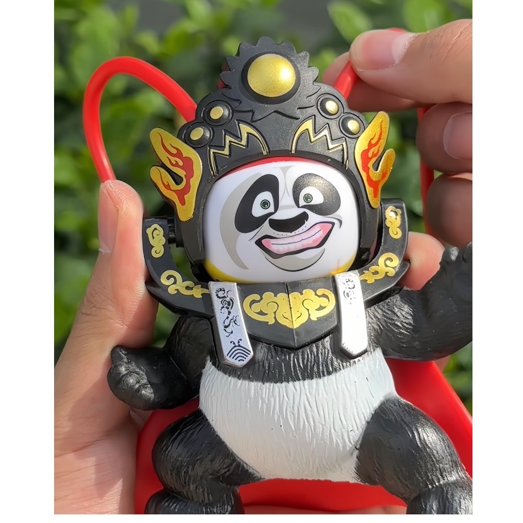 川剧变脸熊猫玩偶潮玩变脸娃娃摆件挂件文化创意纪念品儿童节礼物