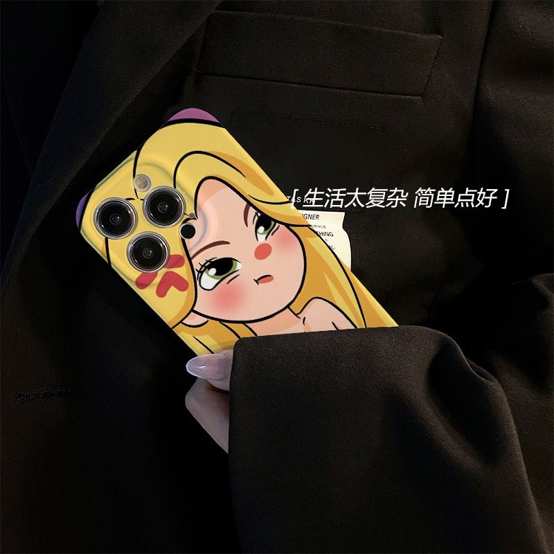 高级感生气女孩苹果14pro max手机壳12/13菲林壳不发菲林壳全包壳