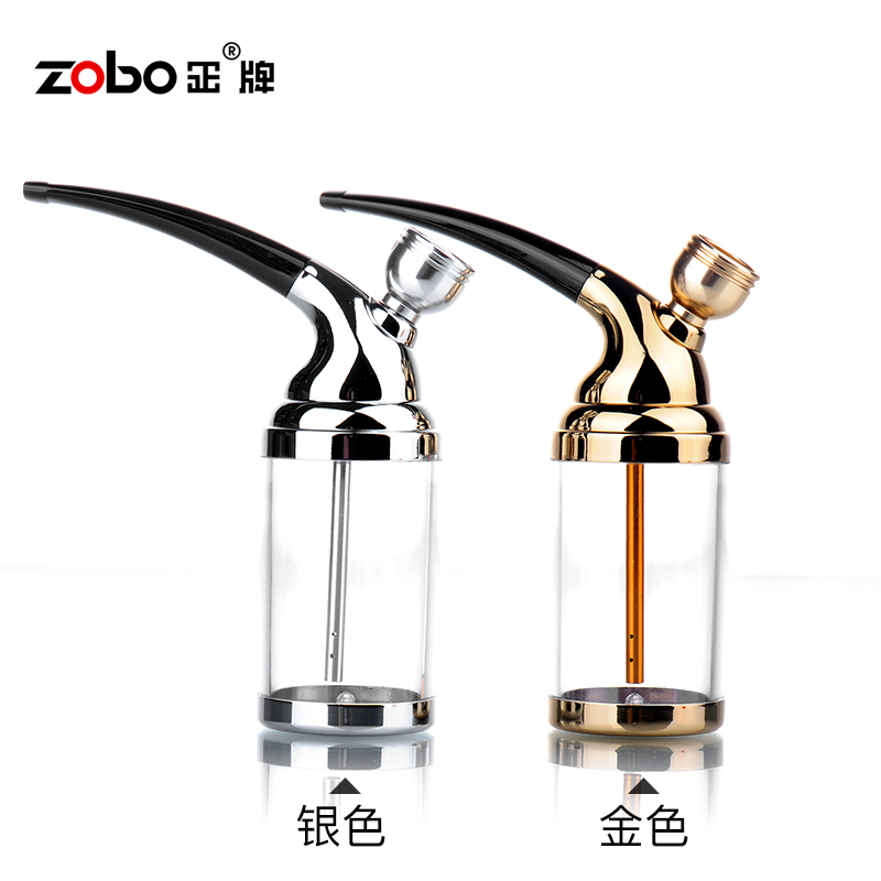 Zobo/正牌烟斗双用型烟壶筒过滤烟嘴便携式可清洗净烟袋水送礼