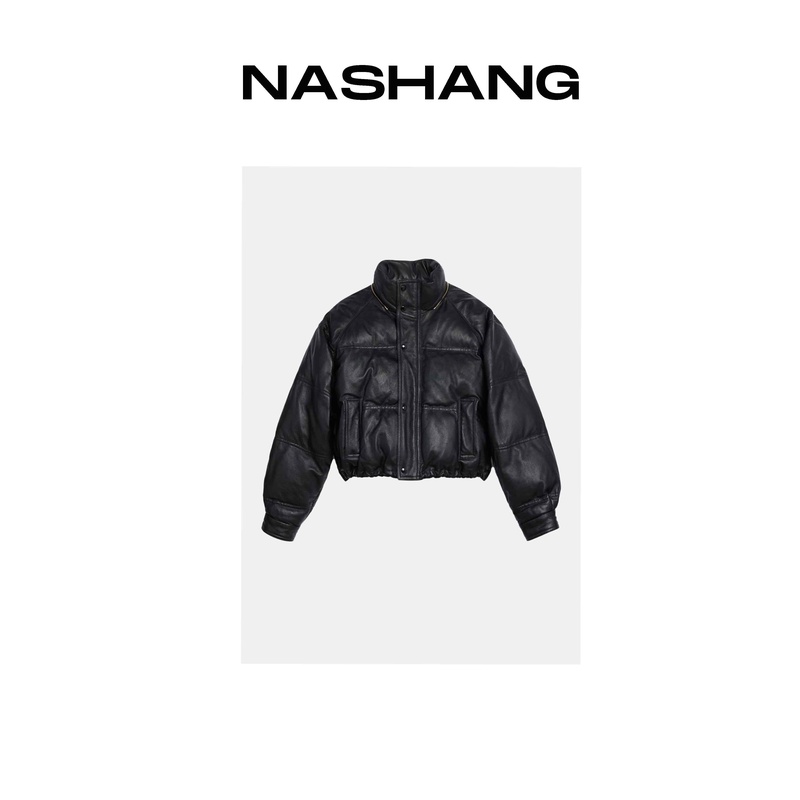 【Clean FIt】CE原高奢老钱复古托斯卡纳羊皮羽绒夹克短款羽绒服