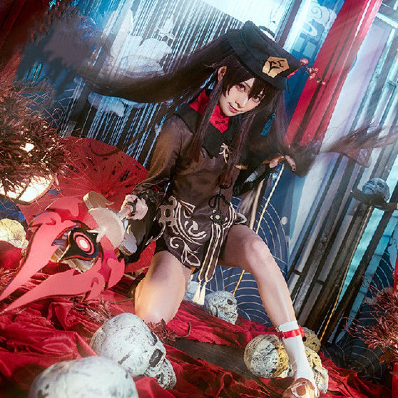 原神COS服胡桃COS游戏服胡堂主COSpaly女动漫服装全套假发道具服