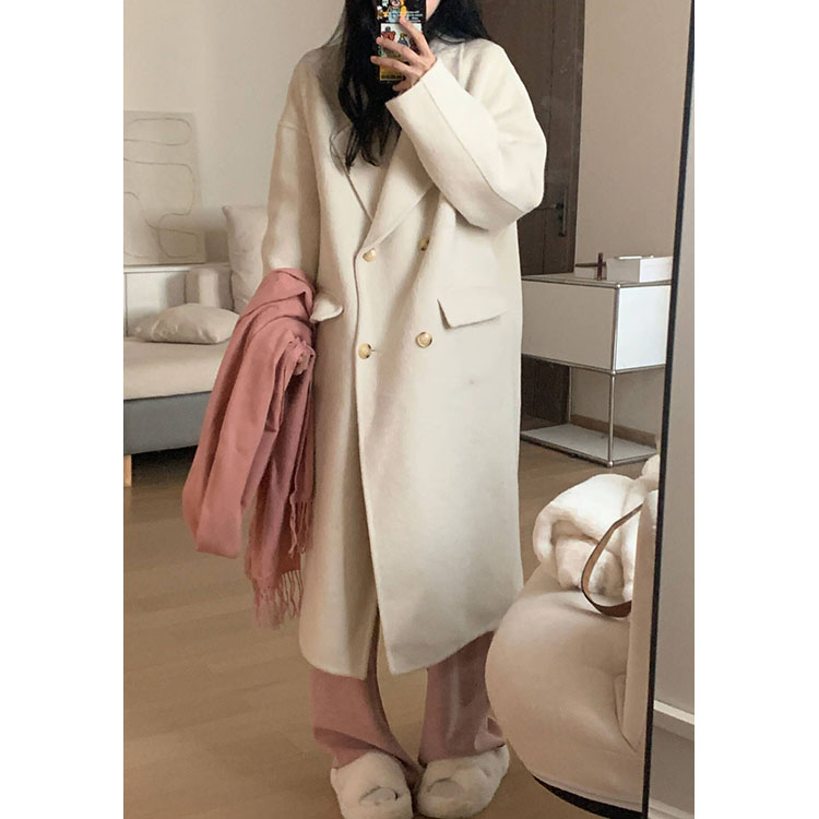 【陈仔4Ever】韩版秋冬季毛呢气质设计小众加厚宽松呢子大衣2387